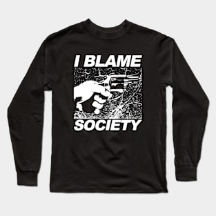 I Blame Society Handgun Classic Long Sleeve T-Shirt